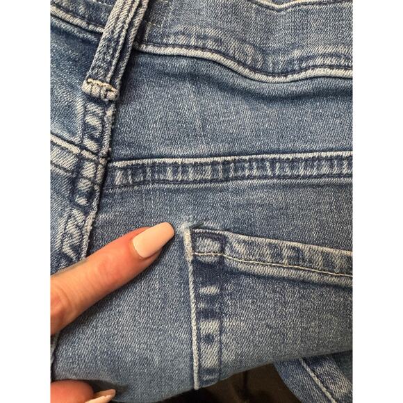 MOTHER Jeans Rambler Ankle Wide Leg Zip Crop 30 We the Animals Stretch Casual - Picture 8 of 14